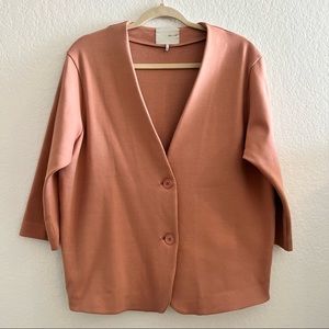 Dusty pink 3/4 sleeves jacket